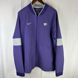 Kansas State Wildcats Nike On Field‎ Jacket Men XL Full Zip Purple AR9212-566